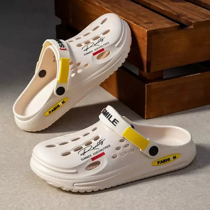 Sandali Zoccoli in EVA da Uomo, Traspiranti, Leggeri, Antiscivolo, Scarpe Estive da Spiaggia per Ragazzi, Ciabatte Trendy da Esterno - platinumshop