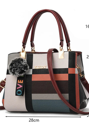 PU Leather Casual Crossbody Bags for Women Ladies Luxury Designer Tote Handbag Female Large Capacity Travel Shoulder Bag Sac PlatiNum