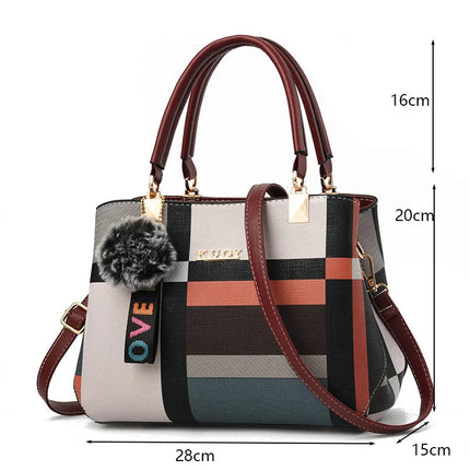 PU Leather Casual Crossbody Bags for Women Ladies Luxury Designer Tote Handbag Female Large Capacity Travel Shoulder Bag Sac PlatiNum