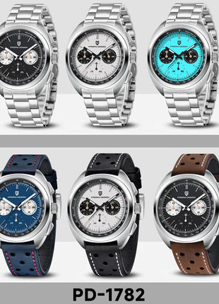 Nuovo Orologio da Uomo PAGANI DESIGN Panda 2026, Orologio al Quarzo Retrò, Cronografo Impermeabile con Vetro Zaffiro AR, Luminoso, Sportivo, in Acciaio Inossidabile