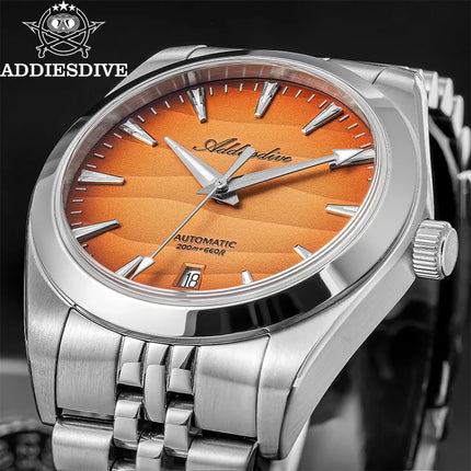 ADDIESDIVE 2026 New Men Watch 39mm Sappphire Automatic 8215 Mechanical Wristwatch 316L Stainless Steel Luminous Waterproof 200m