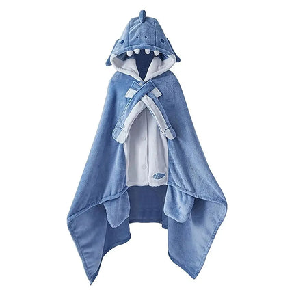 Super Soft Cozy Shark Blanket Shark Shawl Hood Wearable Blanket Shark Shawl Cape Type Hooded Robe with Hood Shark Blanket Hoodie