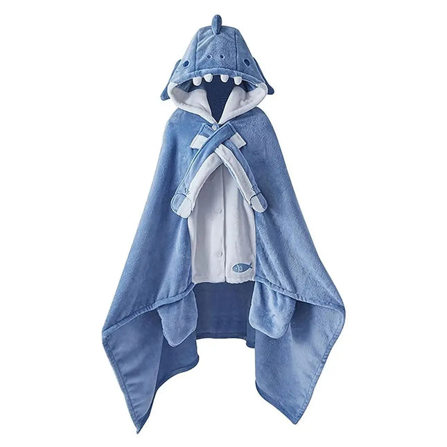 Super Soft Cozy Shark Blanket Shark Shawl Hood Wearable Blanket Shark Shawl Cape Type Hooded Robe with Hood Shark Blanket Hoodie