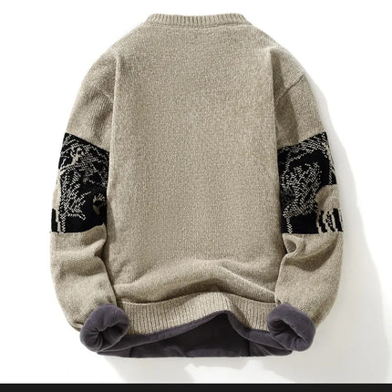 Men's Clothing Male Spring Pullovers Autumn Sweater For Men Men's Sweat-shirt Casual Streetwear Knit Fashion Hombre Warm Solid