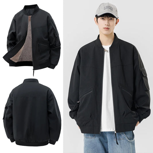 Couple Baseball Jacket Winter Long Sleeve Jacket Fashion Men Jackets Casual Windproof Waterproof Woman Jacket High Quality Coats