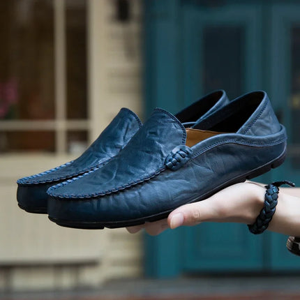Scarpe da Uomo Casual in Pelle, Mocassini di Design, Slip-on, Scarpe da Barca di Alta Qualità, Chaussure Homme