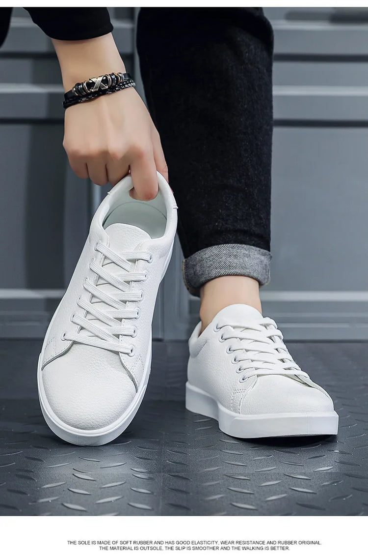 2026 New Fashion Mens Casual Shoes Genuine Leather Designer Lace-up Sneakers High Quality Outdoor walking Mocassin Footwear
