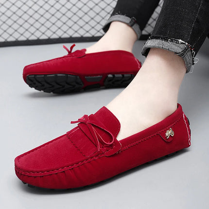 Scarpe di lusso da uomo Coppia mocassini in pelle scamosciata fatti a mano da donna Scarpe basse da guida Scarpe slip-on Mocassini comodi Scarpe casual da uomo