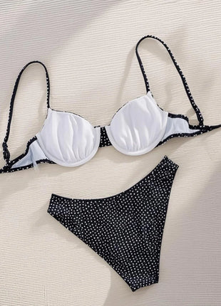 Bikini Micro Push-Up Sexy 2026, Costume da Bagno Femminile, Set Bikini a Pois, Abbigliamento da Spiaggia Brasiliano, Costume da Bagno Biquini