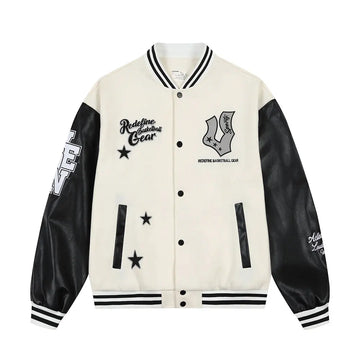 Veidoorn Street Fashion Baseball Jacket Unisex Casual Loose Baseball Coat Men Outdoor Streetwear Sport Er Jacket Daily Wear