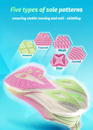 ONEMIX Scarpe da corsa da jogging per uomo Scarpe da ginnastica da esterno super leggere Scarpe da passeggio antiscivolo con ascensore Donna PlatiNum