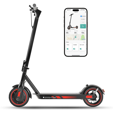 HiQiS V10 E-Scooter 500W Motore 36V 10.5Ah 40KMH Velocità 30KM Gamma Pieghevole EScooter 10 pollici Pneumatico Ad Aria Scooter Elettrico Per Adulti
