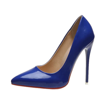 Scarpe da donna Tacchi alti rossi Décolleté sexy a punta da 12 cm Scarpe da sposa Scarpe da sposa Nude Colore nero Tacchi alti con fondo in gomma rossa platinumshop