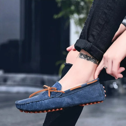 Scarpe casual da uomo Mocassini in pelle scamosciata Scarpe classiche in pelle Scarpe da guida morbide Mocassini di lusso Slip on caldi Scarpe da uomo Taglie forti 38-49