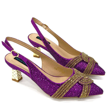 Temperamento Nuove scarpe da donna Scarpe da sposa Scarpe eleganti da donna Scarpe da festa da donna eleganti italiane in pelle con strass