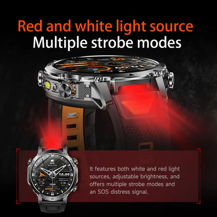 Military Grade Sapphire Smart Watch HeartRate SO2 BT5.3 Call Custom dial Smartwatch for Men Breathable Band Sports watch 1400mAh