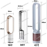 Ventilatore senza foglie, ventilatore elettrico domestico, senza pagine, circolazione, testata del letto, desktop da pavimento