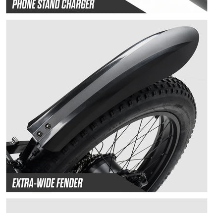 Bici Elettrica Fuoristrada C01, E-bike da Montagna 26'', Doppio Motore, Potenza di Picco 3000W, Batteria al Litio Rimovibile 48V 20Ah, Doppia Sospensione, Velocità Massima 60-63km/h