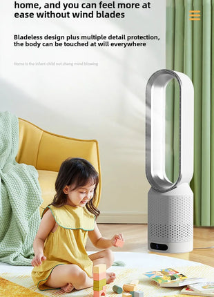 NUOVO Ventilatore Senza Pale 2026 per Purificazione dell'Aria Domestica, Circolazione Ultra Silenziosa, Ventilatore a Torre per Dormitorio