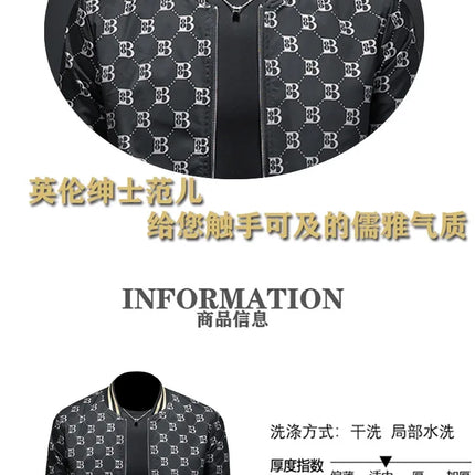 Luxury Letter Printed Baseball Jacket Men Autumn Winter Bomber Jacket Men Casual Business Windbreaker Coat Men Clothing 2025