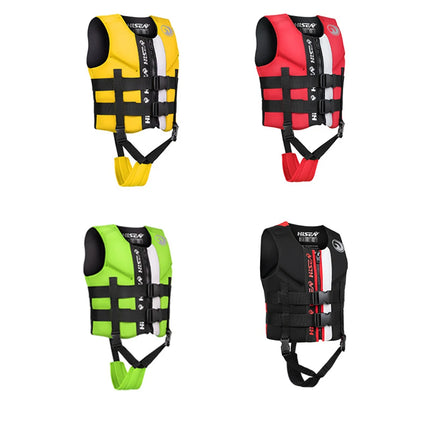 Gilet de sauvetage en néoprène pour enfants, grande veste de flottabilité, sports nautiques, pêche, rafting, surf, canoë, sécurité à la voile, été