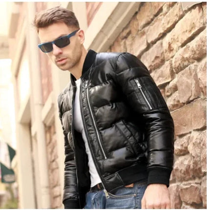 Men Jacket 2025 Men's Clothing Autumn Winter Down Jacket 5XL Real Sheepskin Clothes Thick Coat Male Ropa Hombre LXR384