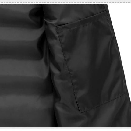 Autumn Winter Mens Warm Down Padded Vests Fashion Men Thermal Windbreaker Waistcoats Men Zipper Hooded Parkas Vests Clothing