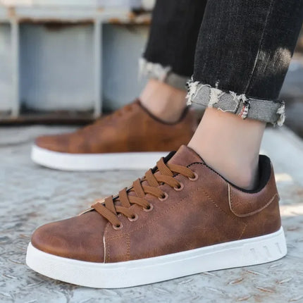 Casual Shoes Loafers British Leather Sneakers Flats Shoes Classic Men Leather Shoes Spring Summer New Trendy Designer Loafers