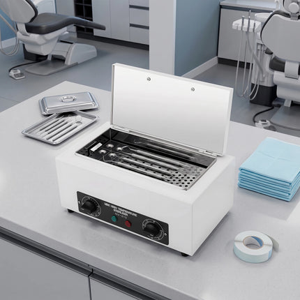 Metal Cleaning Machine High Temperature Sterilizer 300W 2L 122-428℉ Timer Dry Heat Stainless Steel for Nail Salon Clinic Lab Can Be Used In Clinics Hair Stores Nail Salons Beauty Salons Laboratories Etc