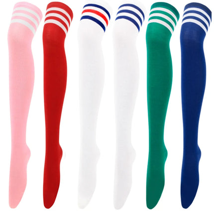 Calze Jk da donna Calzini cosplay per feste di Halloween Calzini sopra il ginocchio Calzini caldi Calza per stivali da donna Calzini lunghi a tripla banda