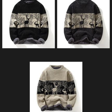 Men's Clothing Male Spring Pullovers Autumn Sweater For Men Men's Sweat-shirt Casual Streetwear Knit Fashion Hombre Warm Solid