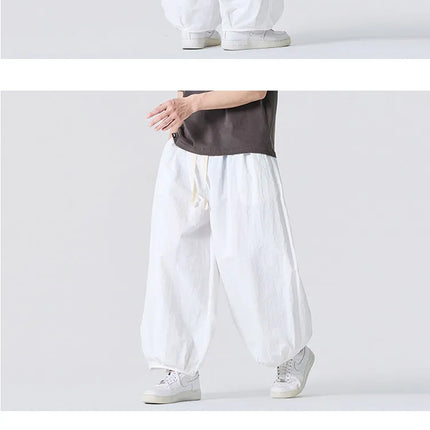 Pantaloni Estivi Leggeri e Sottili 2026 da Uomo, Oversize da Donna, Streetwear con Coulisse, Pantaloni Cargo Y2K da Uomo, Pantaloni Sportivi Larghi con Elastico in Vita