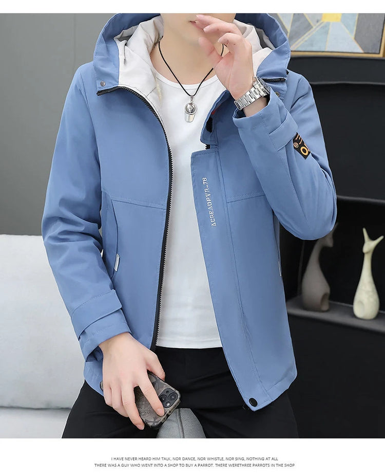 Men's Autumn/Winter Jackets New Arrived Trendy Brand Couple Jacket Men's Women's Handsome Casual Hooded Work Jacket Coat