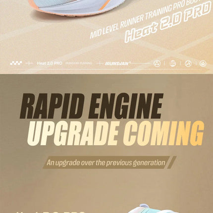 IRUNSVAN Rehuo 2.0PRO Full Length T800 Carbon Plate Running Shoes  Marathon  Professional Training, Men's  24098 PlatiNum