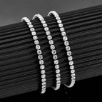 Argent / Largeur 4.0MM / 22 pouces (55 cm)
