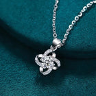 Collane in Argento Sterling 925 con Zirconia Cubica 6A per Donne, Nuova Tendenza Brillante, Gioielli Geometrici alla Moda per Feste Serali e Regali PlatiNum