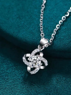 Collares de Plata de Ley 925 con Circonita Cúbica 6A para Mujer, Nueva Tendencia Brillante, Joyería Geométrica de Moda para Fiestas Nocturnas y Regalos