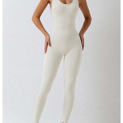 Jumpsuit Gym Set Romper Backless Fitness Bodysuit Siamese Sportswear Women Jumpsuit Buttery-Soft One-piece Playsuit Yoga Suit PlatiNum