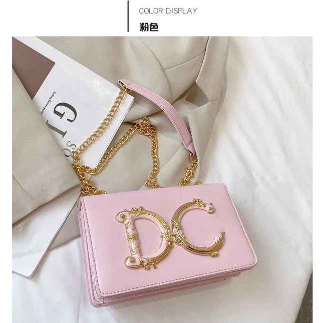 High quality fashionable women's bag hot selling chain bag trendy candy color small square bag for women PlatiNum