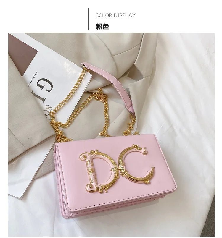 High quality fashionable women's bag hot selling chain bag trendy candy color small square bag for women PlatiNum