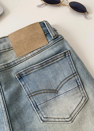 SINGREINY Pantaloncini in denim sfumato da donna, di alta qualità, estetici, casual, comodi, stile americano retrò, basici, da spiaggia