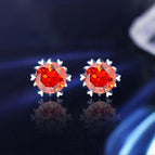 Snowflakes Orange / 0.5ct Moissanite