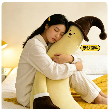 Banana King Soothing Patting Heatable Sleeping Body Pillow For Adult Women Side Sleeper Leg Hugging Pillow For Bedroom Nap Sleep