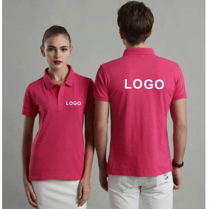 Summer Casual Polo Shirt Breathable Economical Custom Polo for Company Staff Work Polo Shirt with Custom Logo Print Embroidery