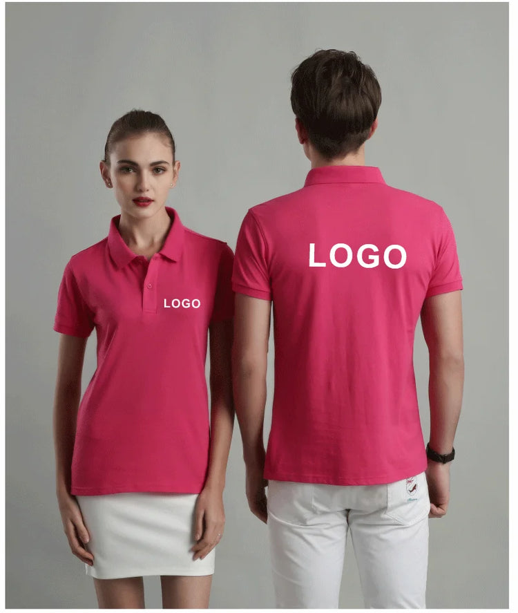Polo casual estiva Polo personalizzata traspirante economica per società personale Polo da lavoro con ricamo con stampa logo personalizzato
