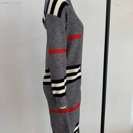 Print Long Cardigan For Women 2025 New Autumn Winter Clothes Knit Loose Outerwear Soft Sweater Coat Streetwear Fashion Cover Up