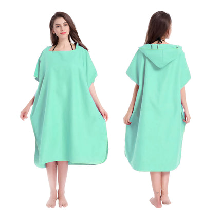 Asciugamano poncho da surf con cappuccio Asciugamano in spugna ad asciugatura rapida Cambio di copertura per adulti Surf Nuoto Spiaggia Sport acquatici Ocean Essential Acc
