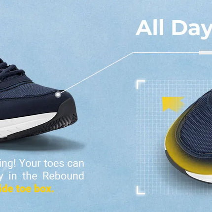 FitVille Le più nuove scarpe da corsa da uomo 4E Sneakers larghe con supporto per l'arco plantare per piedi piatti Sollievo dal dolore al tallone Fascite plantare