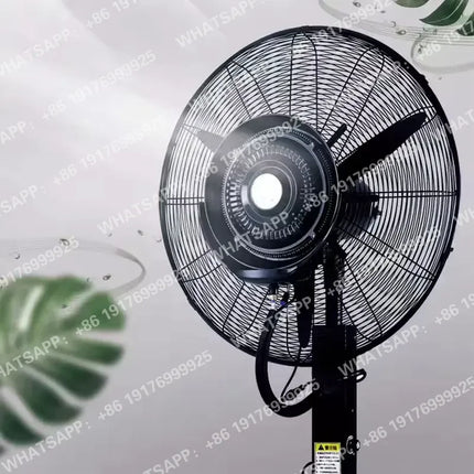 Ventilatore a piantana elettrico da 20/26/30 pollici con raffreddamento ad acqua e aria, 3 velocità, serbatoio acqua grande da 40L, per uso domestico e industriale, con funzione nebulizzazione AC