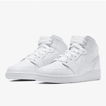 Scarpe sportive originali Nike AIR JORDAN 1 (GS) da donna e da bambino 554725-130 platinumshop